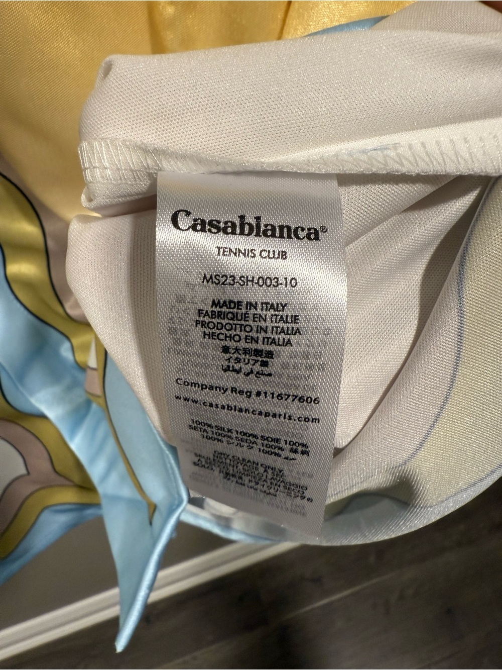 Casa Blanca Azure Futuro Optimiso Pastel Short-Sleeve Shirt - Blue/Yellow (Set) image 9